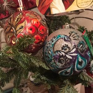 Custom made hand painted ornaments!